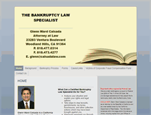 Tablet Screenshot of calsadalaw.com